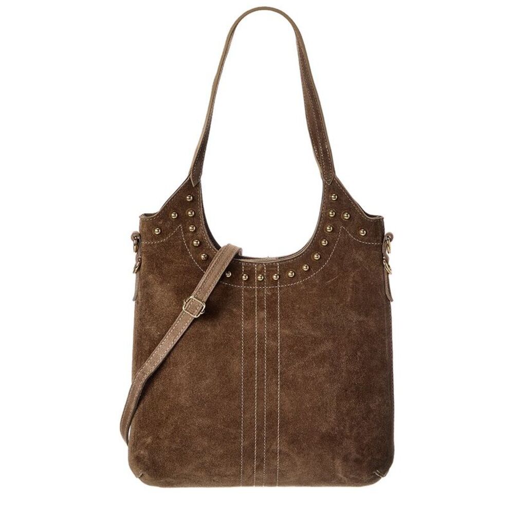 Isabella Rossetti Scarlett27 Studded Leather Tote, Brown
